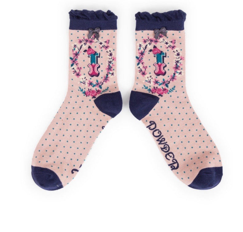 A-Z ANKLE ALPHABET SOCKS