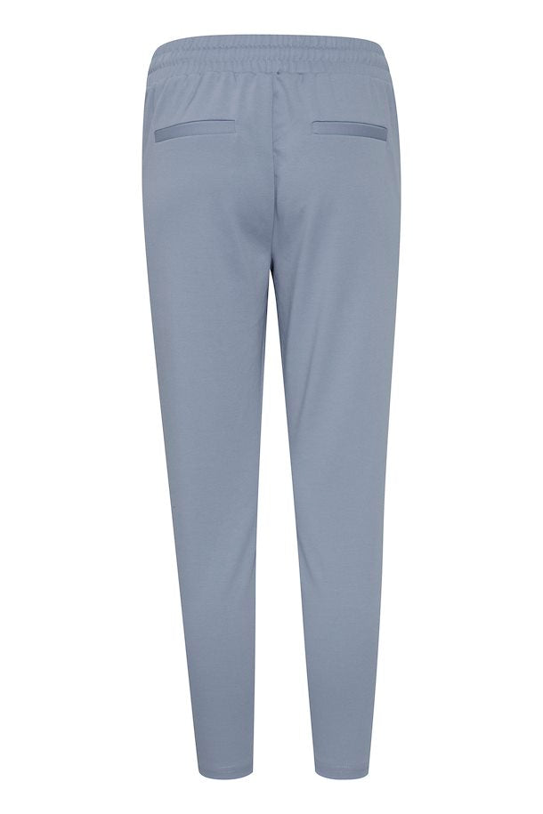 KATE CHAMBRAY BLUE CROPPED PANTS