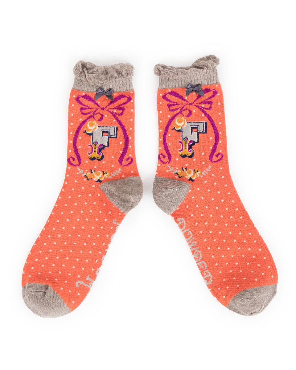 A-Z ANKLE ALPHABET SOCKS
