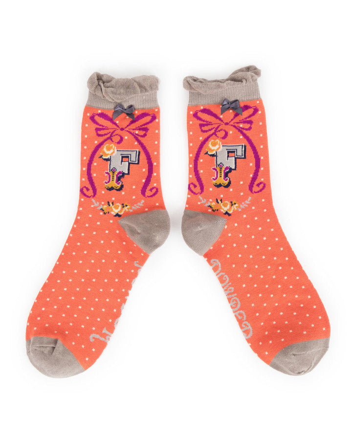 A-Z ANKLE ALPHABET SOCKS
