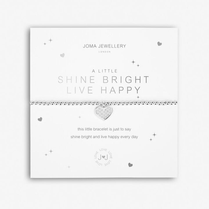 A LITTLE 'SHINE BRIGHT - LIVE HAPPY' BRACELET