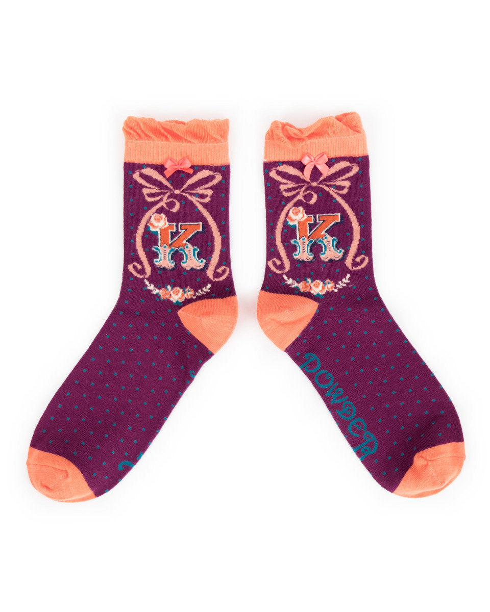 A-Z ANKLE ALPHABET SOCKS