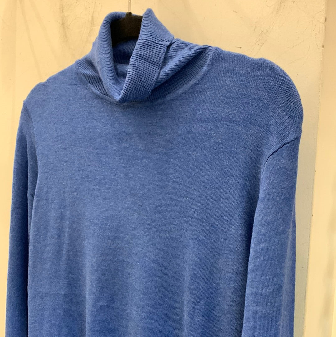 STRONG BLUE MELANGE PIMBA ROLLNECK JUMPER