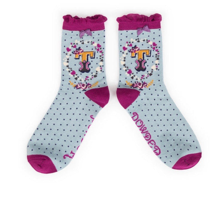 A-Z ANKLE ALPHABET SOCKS