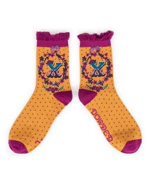 A-Z ANKLE ALPHABET SOCKS