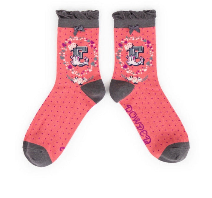 A-Z ANKLE ALPHABET SOCKS