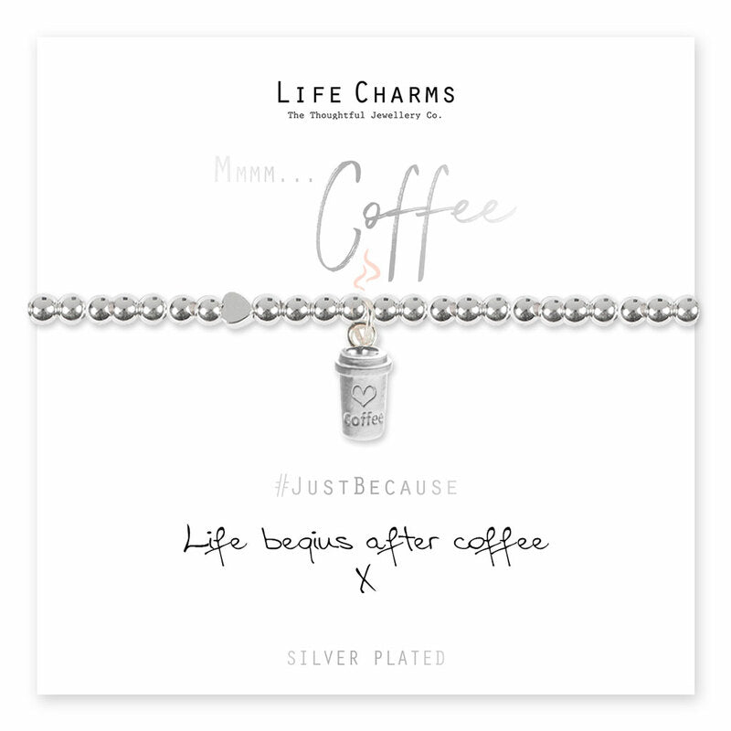 LIFE BEGINS AFTER COFFEE BRACELET