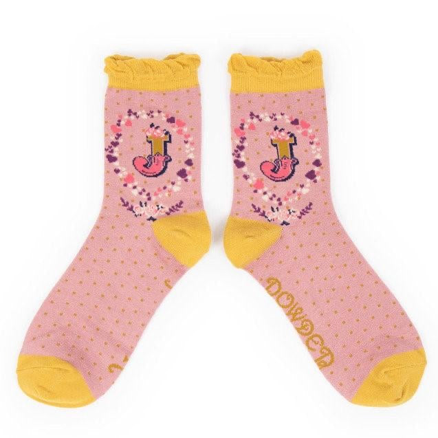 A-Z ANKLE ALPHABET SOCKS