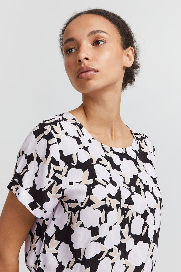 LAVENDER FOG FLORAL VERA TOP