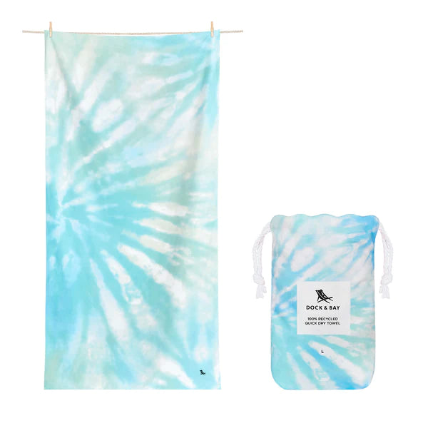 QUICK DRY TOWEL - TIE DYE - SWIRL SEAS