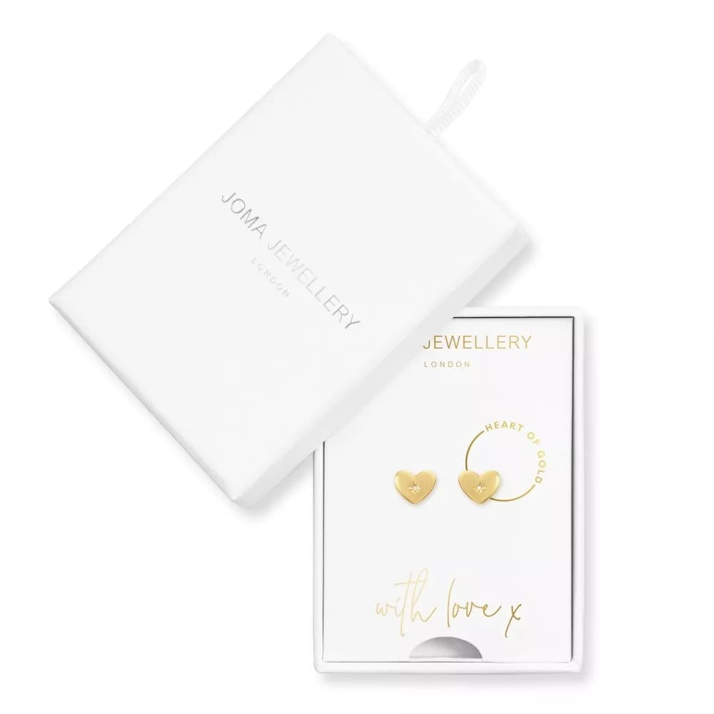HEART OF GOLD BOXED EARRINGS