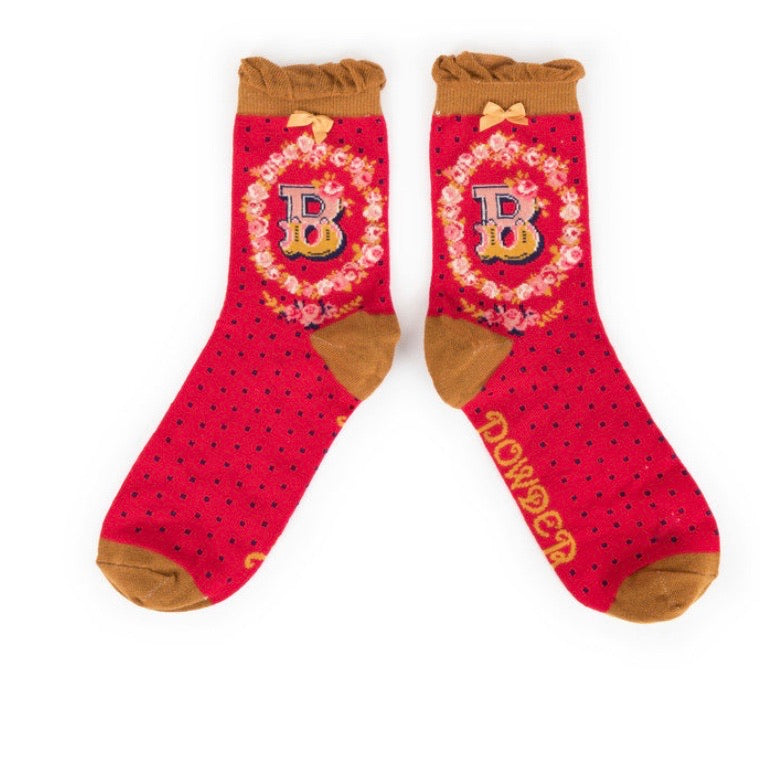 A-Z ANKLE ALPHABET SOCKS