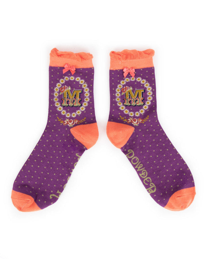 A-Z ANKLE ALPHABET SOCKS