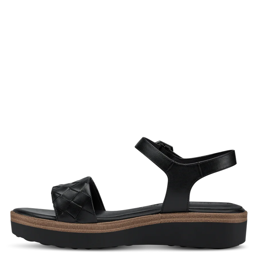 BLACK LEATHER SANDAL