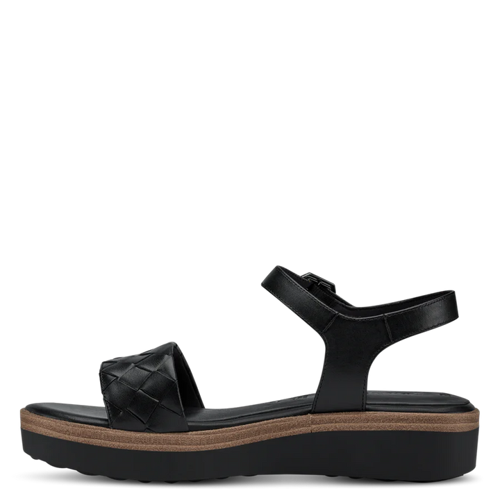 BLACK LEATHER SANDAL