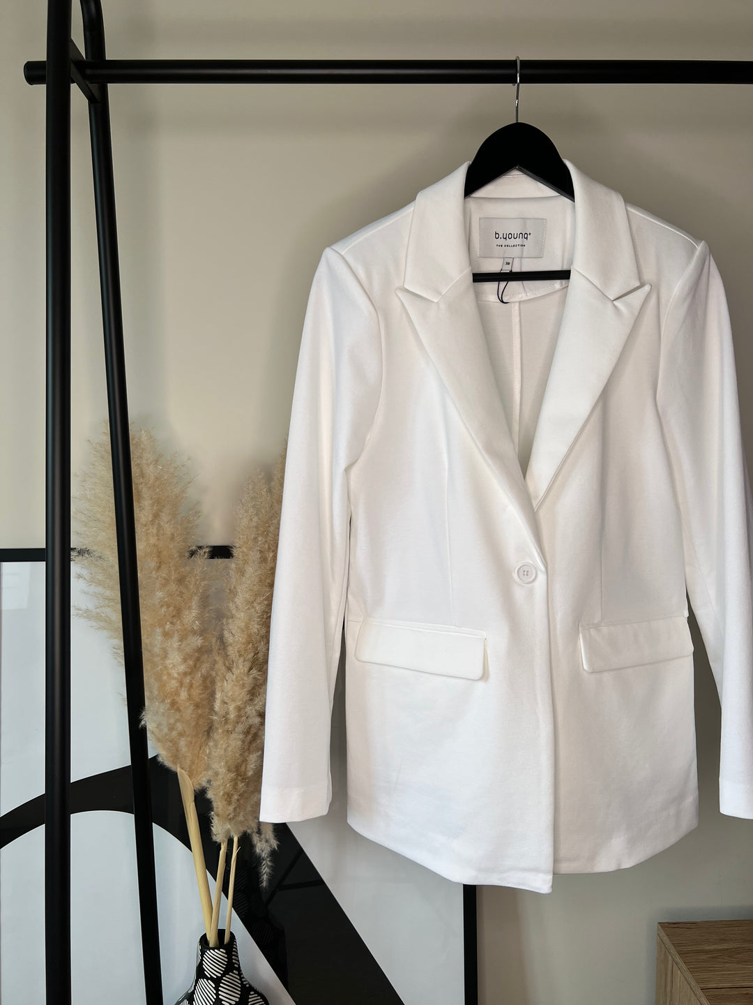 OPTICAL WHITE ZETTA LONG BLAZER