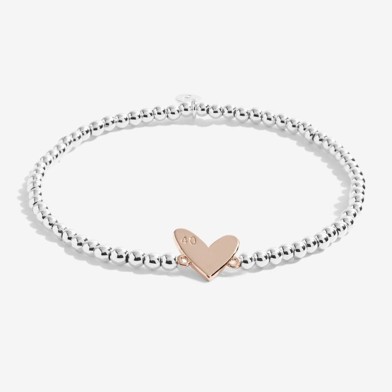 BEAUTIFULLY BOXED A LITTLE HAPPY 40TH BIRTHDAY BRACELET
