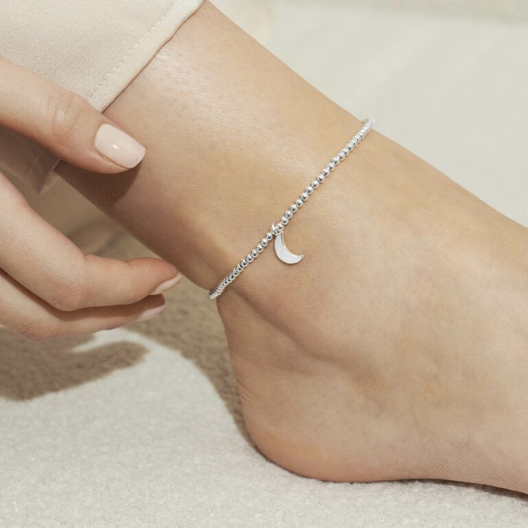 SILVER MOON ANKLET