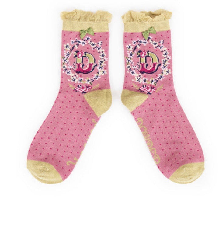A-Z ANKLE ALPHABET SOCKS