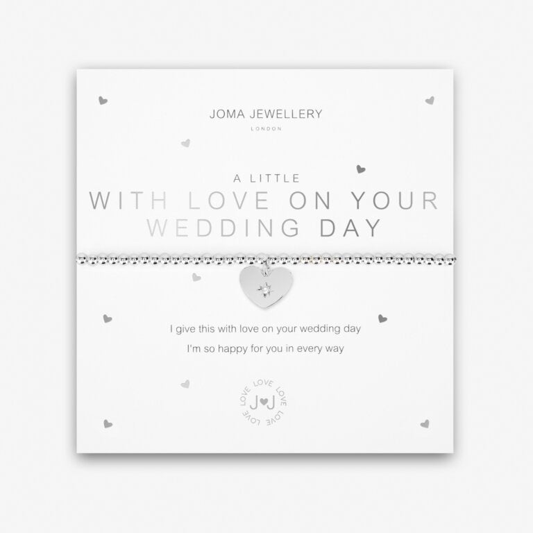 A LITTLE 'WITH LOVE ON YOUR WEDDING DAY' BRACELET
