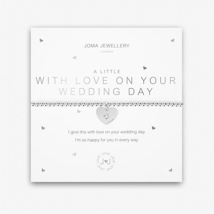 A LITTLE 'WITH LOVE ON YOUR WEDDING DAY' BRACELET