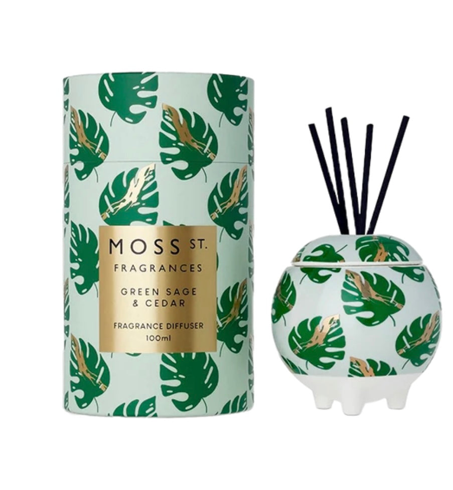 GREEN SAGE & CEDAR REED DIFFUSER