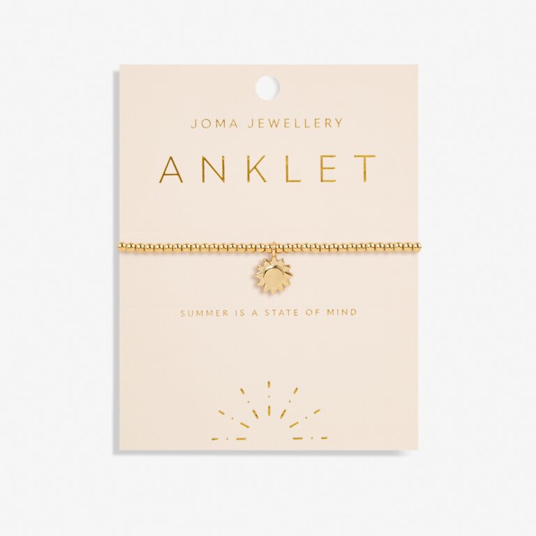 GOLD SUN ANKLET