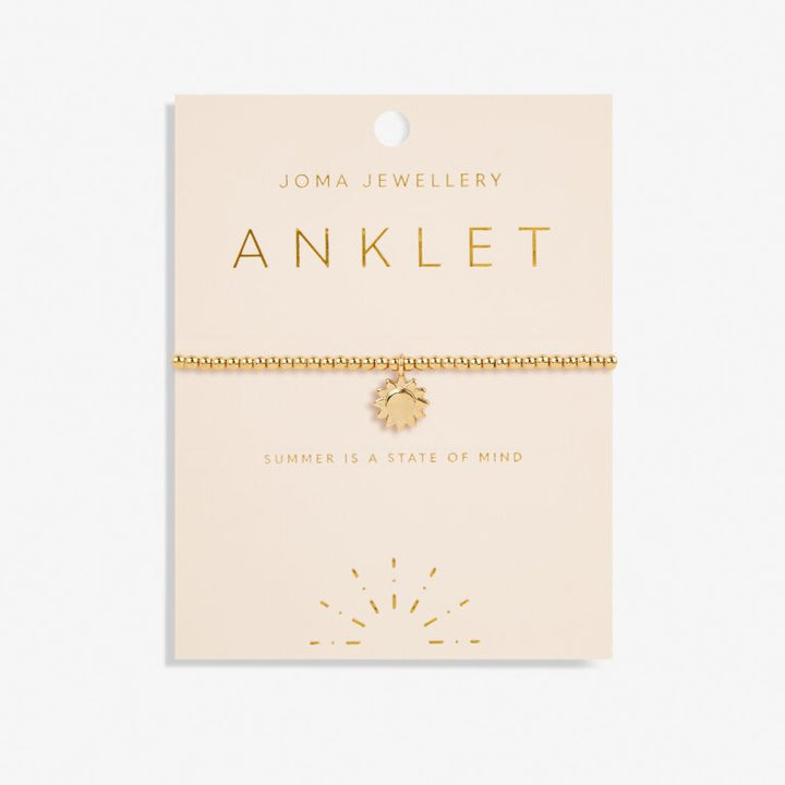 GOLD SUN ANKLET
