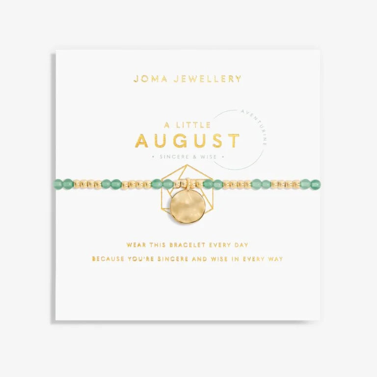 A LITTLE BIRTHSTONE ‘AUGUST’ BRACELET