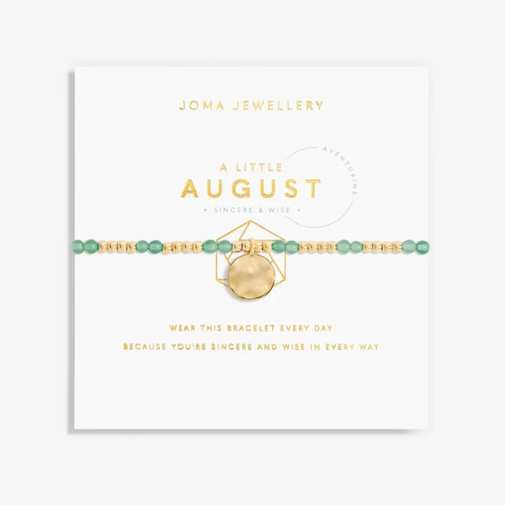 A LITTLE BIRTHSTONE ‘AUGUST’ BRACELET