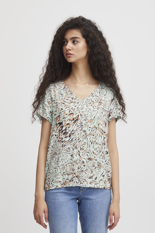 EGGSHELL BLUE VERA TOP