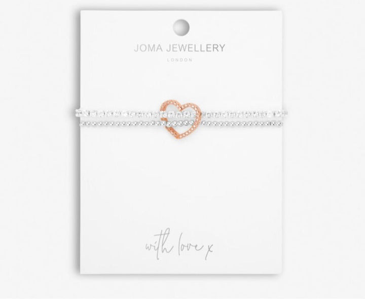 LILA LUSTRE HEART BRACELET