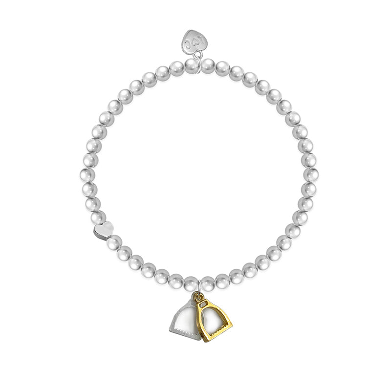 LIFE IS BETTER AT THE STABLES STIRRUPS BRACELET