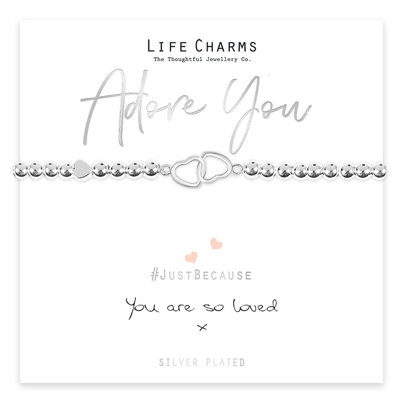YOU ARE LOVED JOINED HEARTS BRACELET