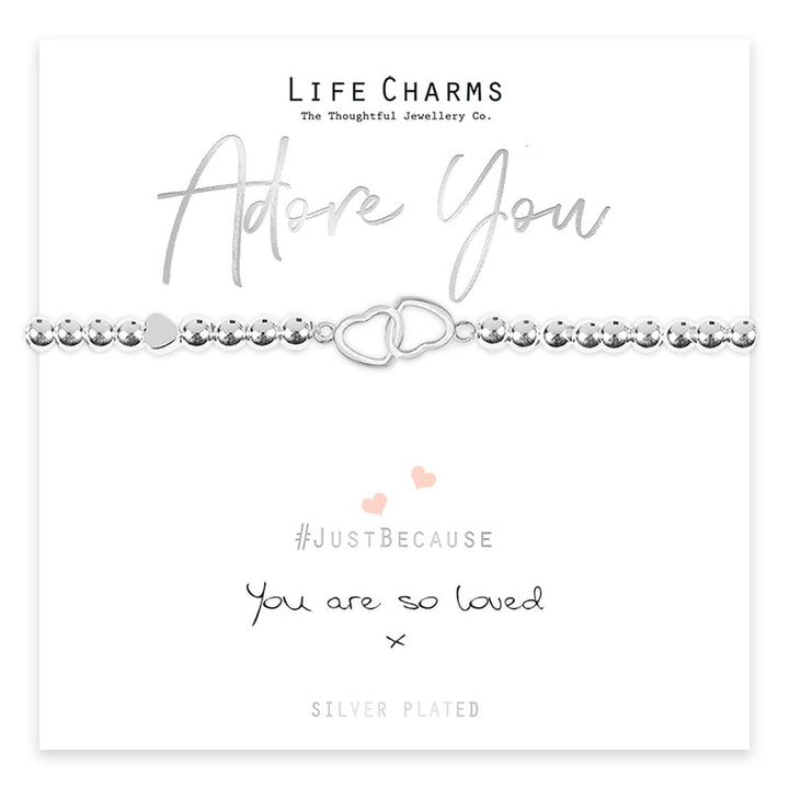 YOU ARE LOVED JOINED HEARTS BRACELET
