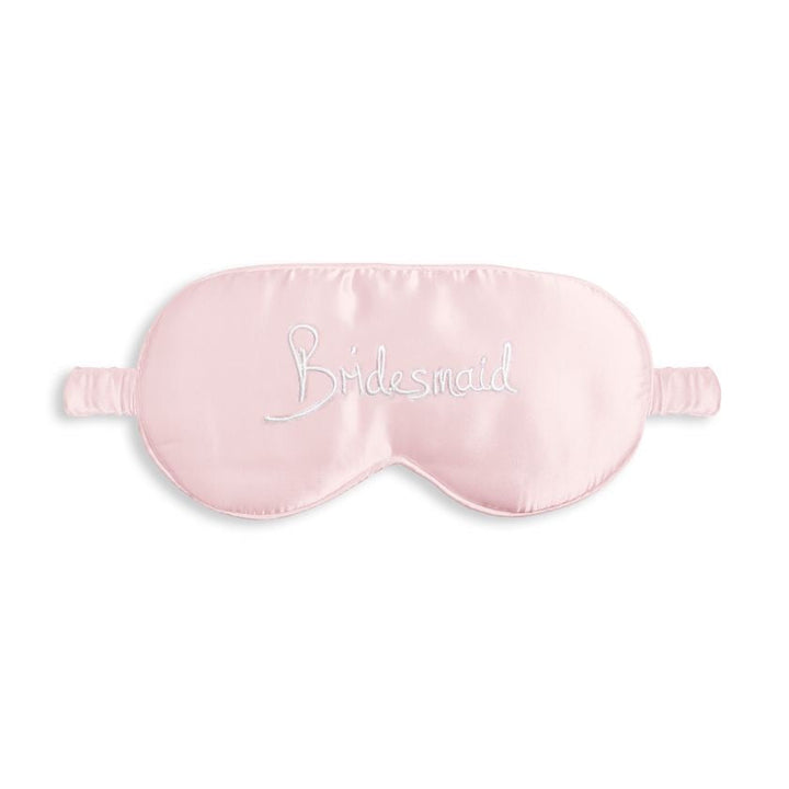 PINK SATIN BRIDESMAID EYE MASK