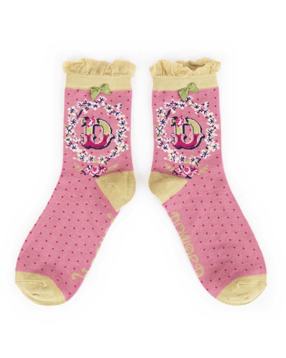 A-Z ANKLE ALPHABET SOCKS