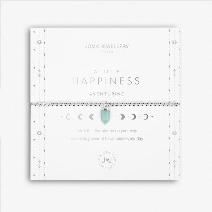 AFFIRMATION CRYSTAL A LITTLE 'HAPPINESS' BRACELET