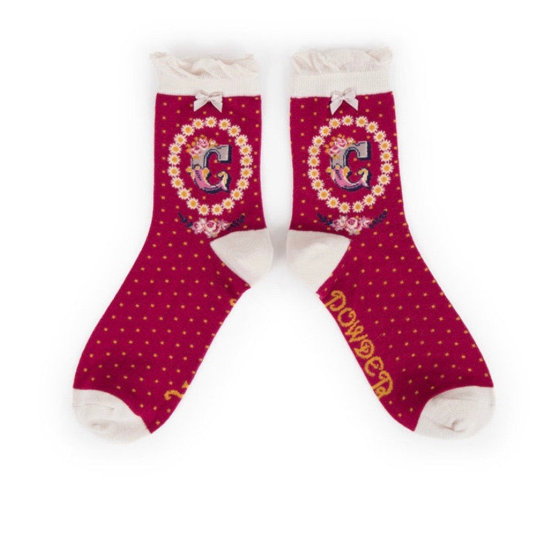 A-Z ANKLE ALPHABET SOCKS