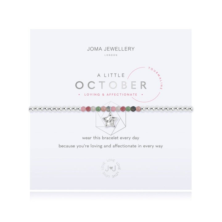 OCTOBER A LITTLE BIRTHSTONE BRACELET