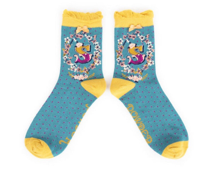 A-Z ANKLE ALPHABET SOCKS