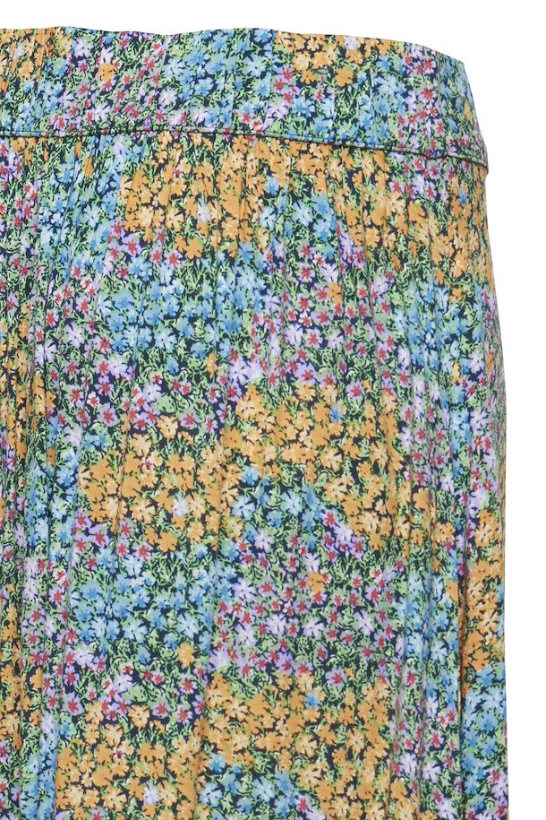 SKY BLUE MINI FLOWER FUN SKIRT