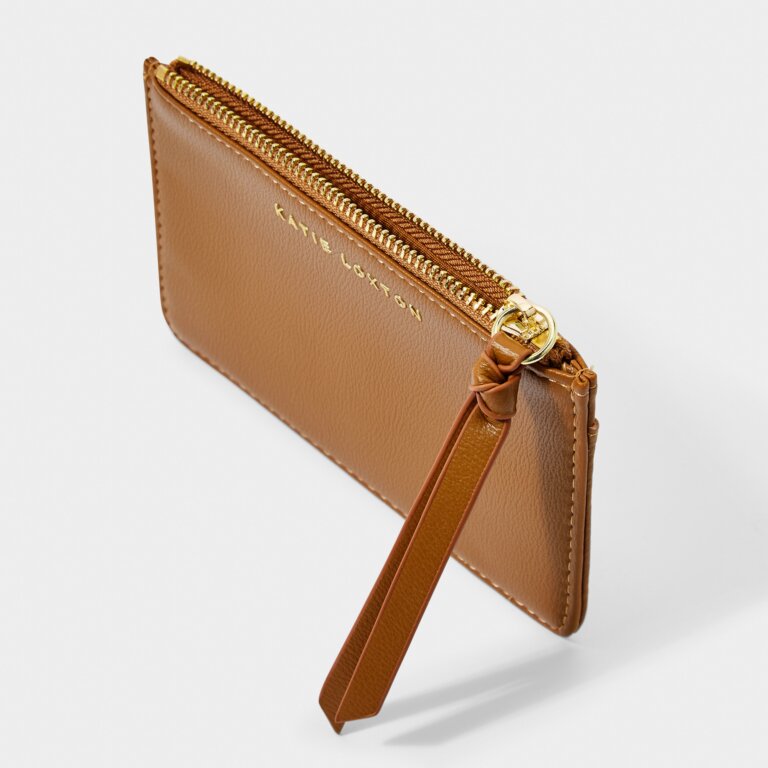 ISLA TAN COIN AND CARD HOLDER PURSE