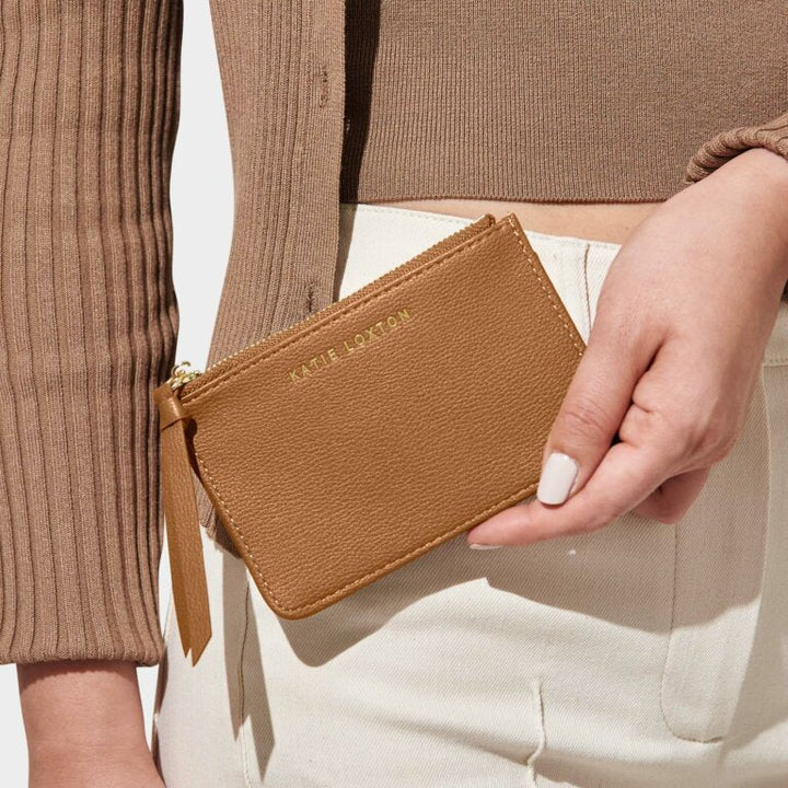 ISLA TAN COIN AND CARD HOLDER PURSE