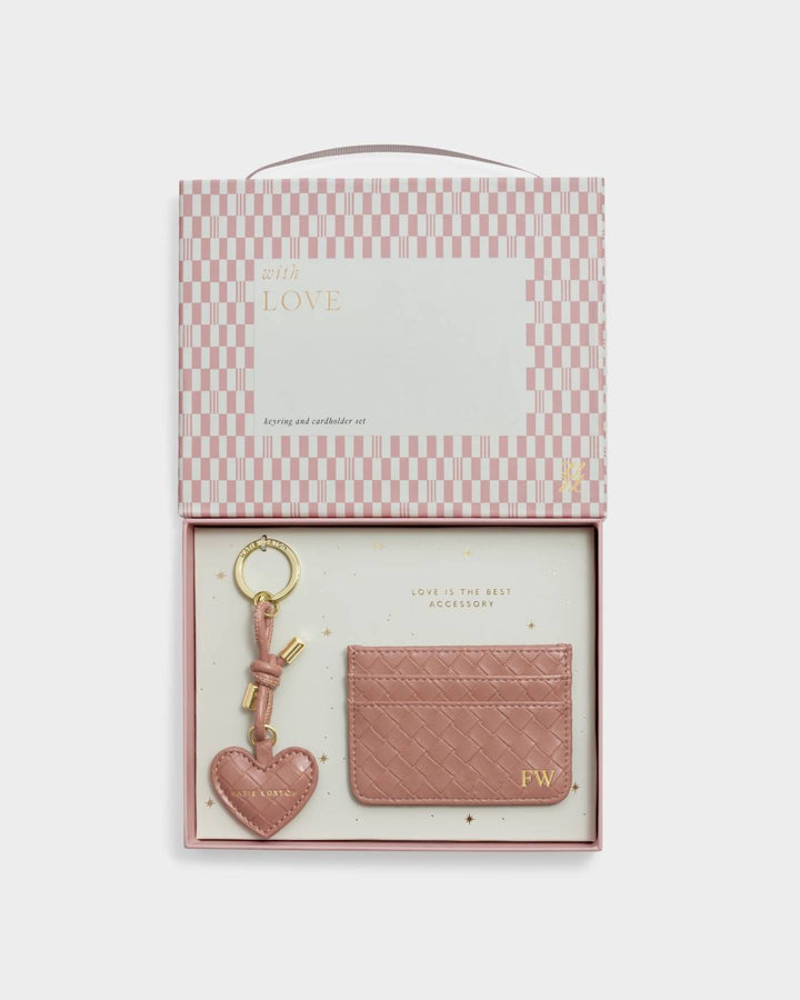 Gift Boxed Keyring And Cardholder Set