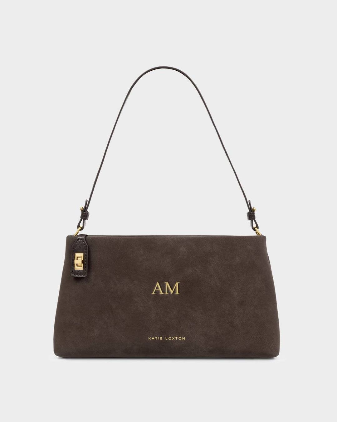 Orin Twist Lock Suedette Small Shoulder Bag