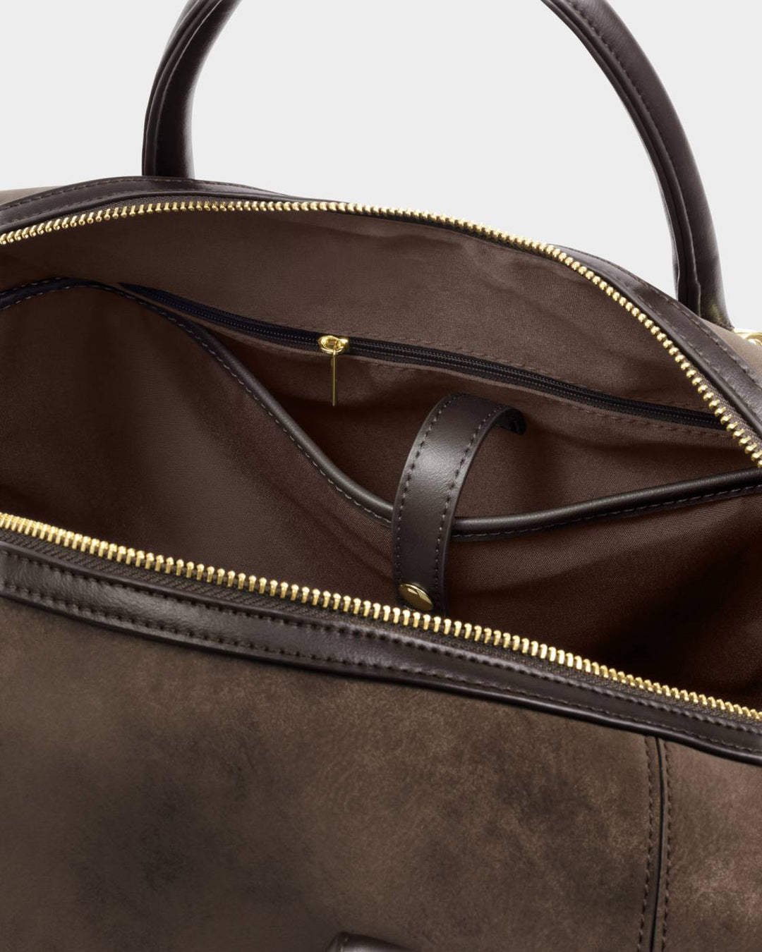 Charlbury Cabin Bag | Bitter Chocolate Suedette / Bitter Chocolate | 30cm x 40cm x 20cm