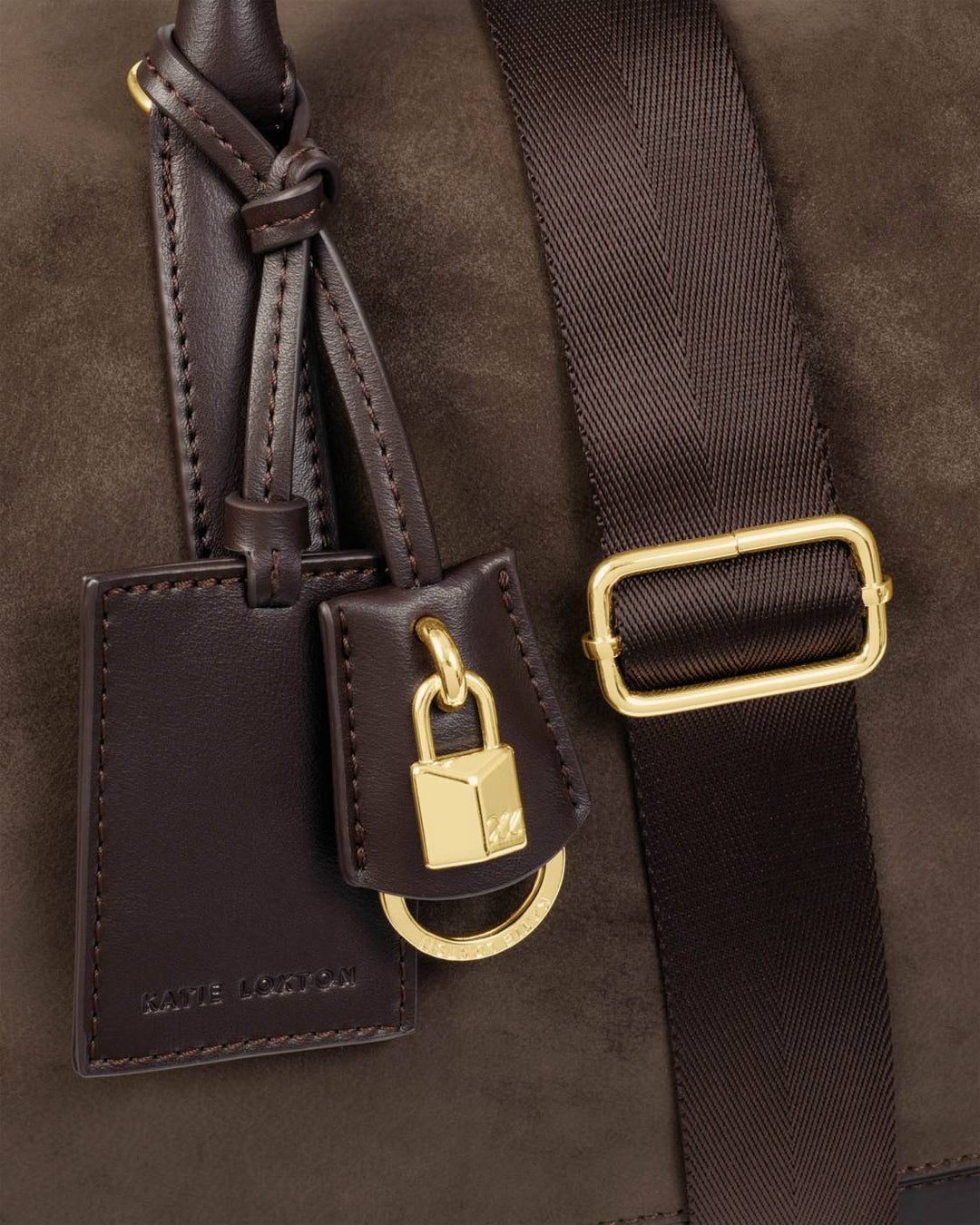 Charlbury Cabin Bag | Bitter Chocolate Suedette / Bitter Chocolate | 30cm x 40cm x 20cm