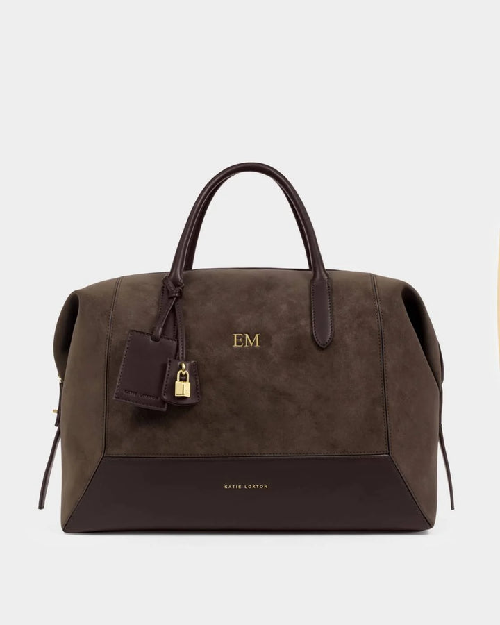 Charlbury Cabin Bag | Bitter Chocolate Suedette / Bitter Chocolate | 30cm x 40cm x 20cm