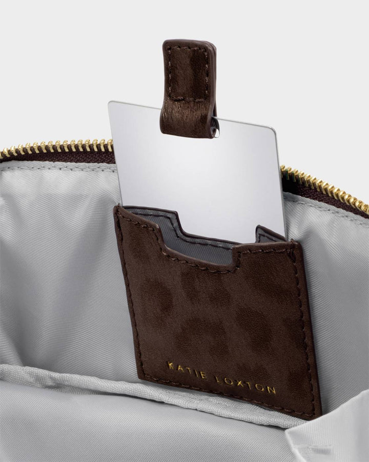 Fold-Out Mirror Make Up Bag